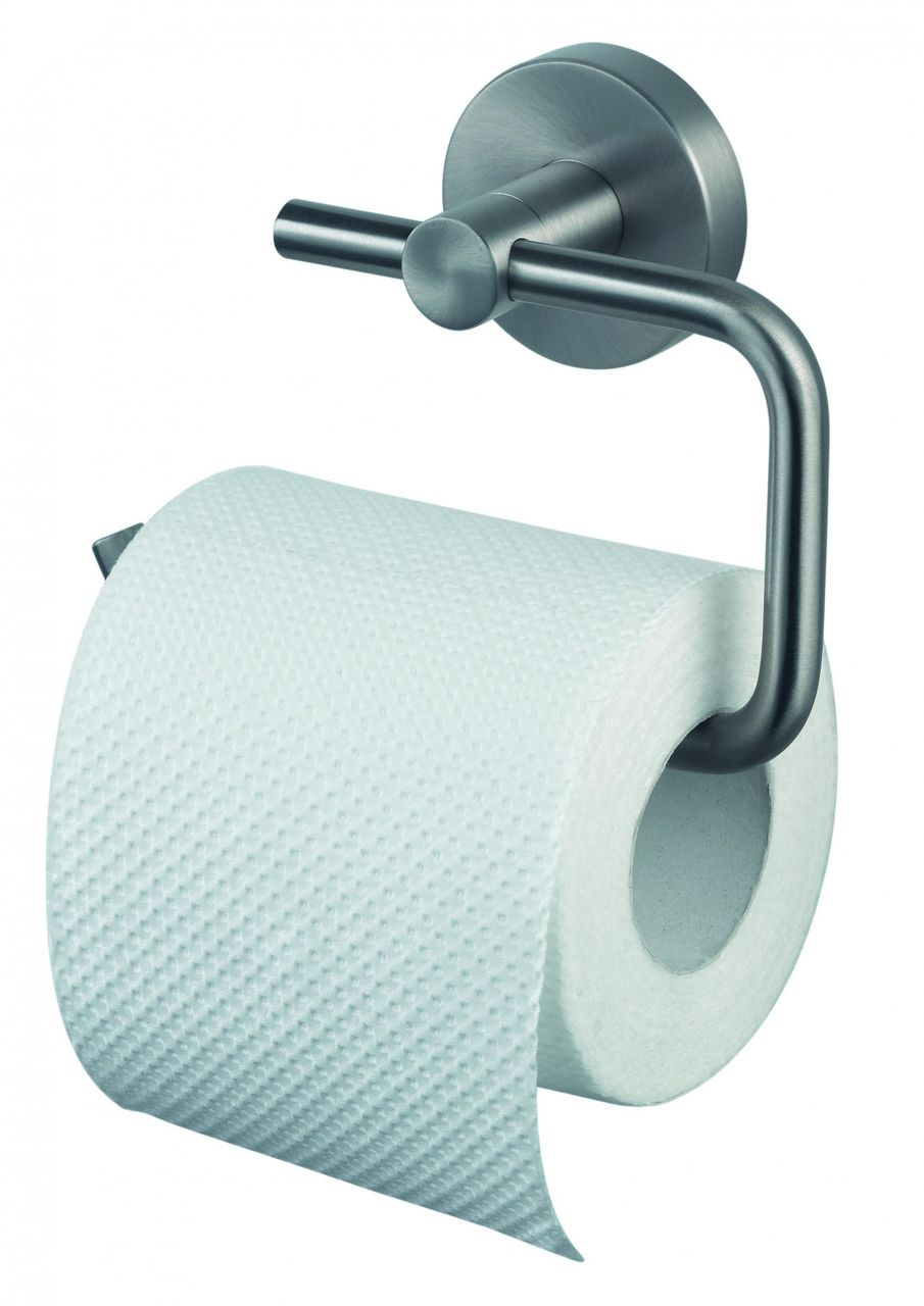 Norma24 | gebürstet Badkomfort Toilettenpapierhalter WC-Rollenhalter,