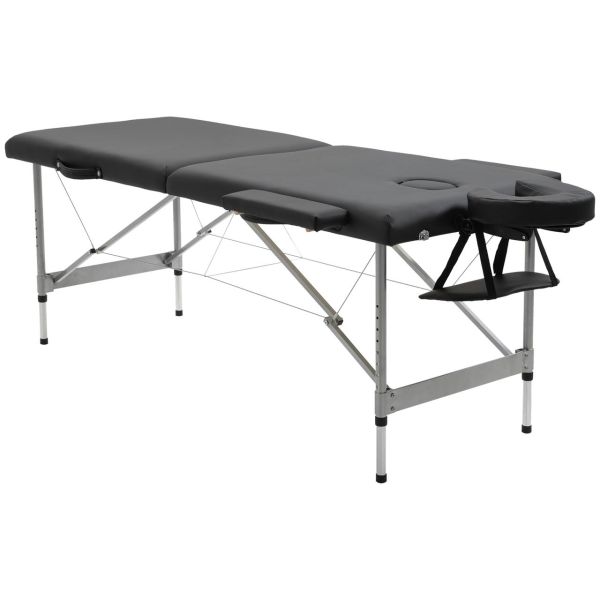 Massageliege höhenverstellbarer Massagebett max. 130 kg Belastbar Schwarz
