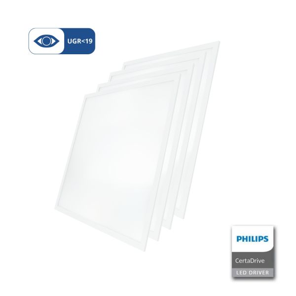 4er Pack LED Panel, 62x62 cm, UGR<19