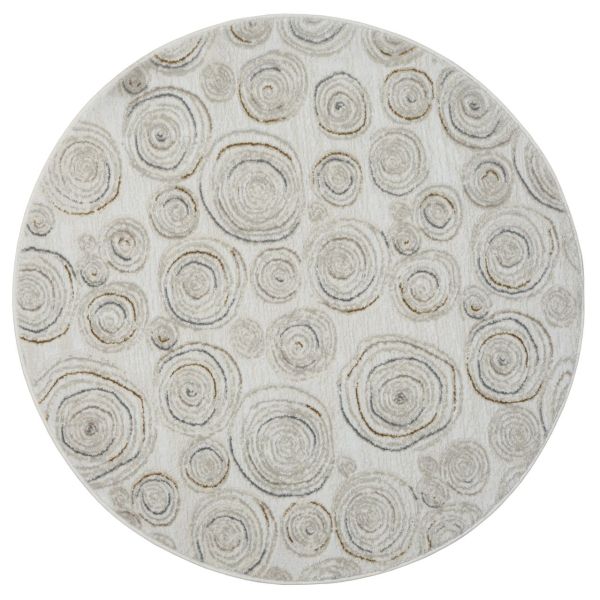 Teppich Layla , 120cm x 120cm, Farbe Beige, rund, Florhöhe 10mm