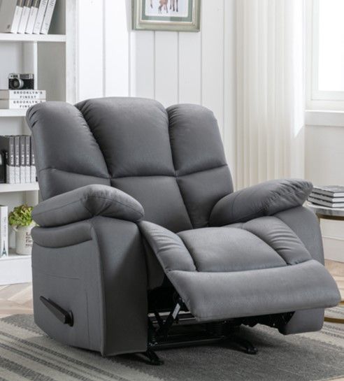 Happy Home XXL-Relaxsessel mit verstellbarer Rückenlehne HSP94-DGR dunkelgrau