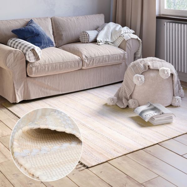 Teppich Salma 230cm x 160cm, Farbe Creme, rechteck