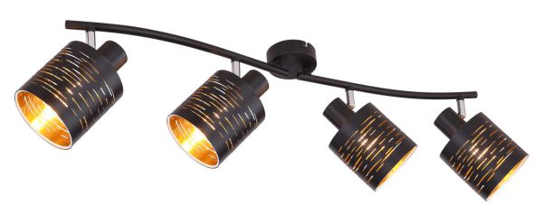 Lighting - TUNNO - Strahler Metall schwarz, 4x E14 LED