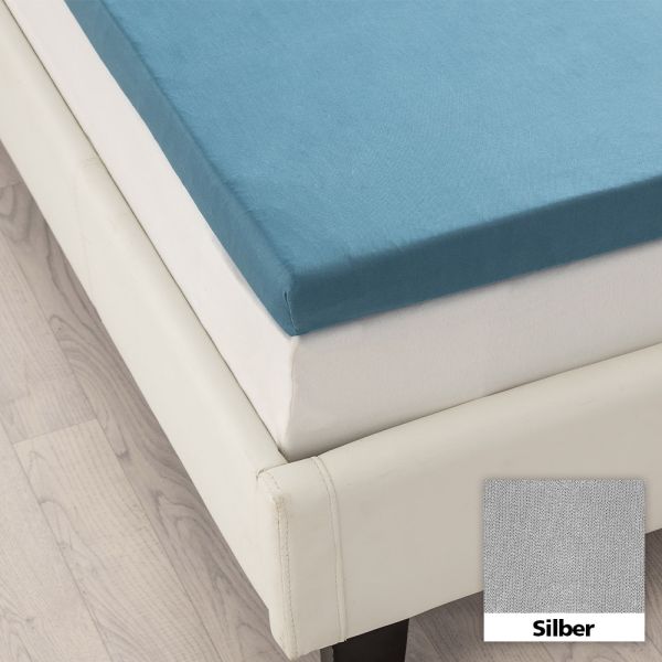 Mikro-Interlock Jersey Topper-Spannbetttuch - ca. 180 - 200 x 200 cm