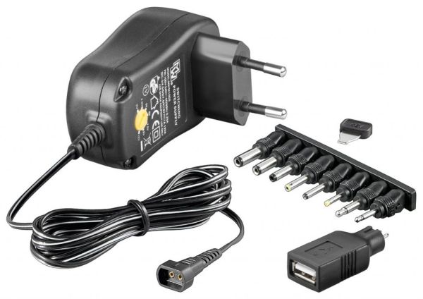 EcoFriendly Universal Netzteil 1000 mA 3-12 V mit 8 DC + 1 USB Adapter Netzstecker