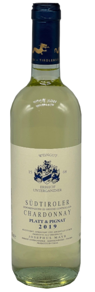 WEINGUT ERBHOF MAYR-UNTERGANZNER Südtiroler Chardonnay Platt & Pignat DOC Chardonnay trocken 201