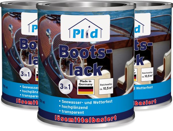 Premium Bootslack Klarlack Parkettlack Holzlack Farblos Farblos