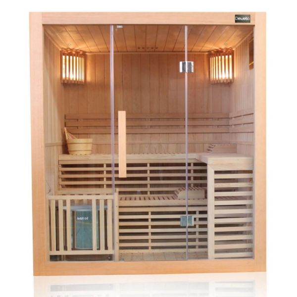 Finnische Sauna SARNIA 180cm x 140cm x 200cm