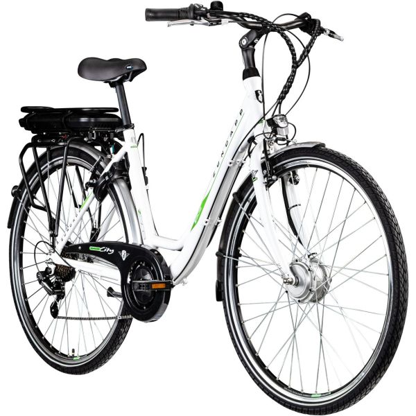 Z503 E Bike Damen Fahrrad ab 155 cm 28 Zoll Pedelec mit tiefem Einstieg retro Hollandrad