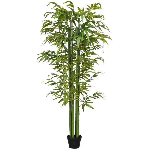 Künstliche Pflanze, 180 cm Kunstpflanze, Künstlicher Bambusbaum, Grün