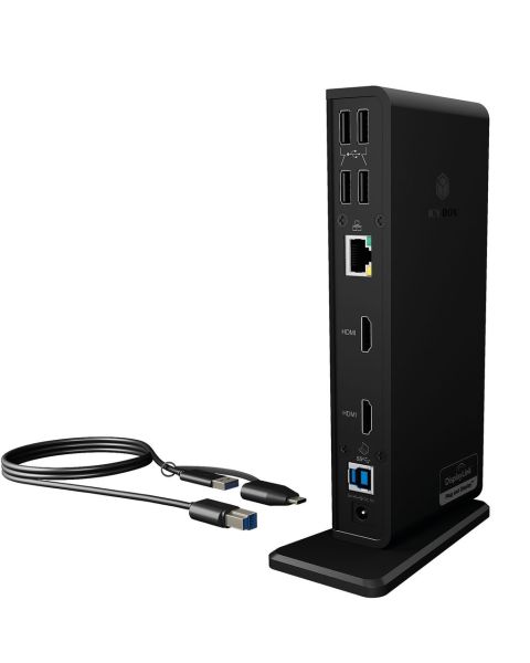 IB-DK2251AC, 11-in-1 USB 3.0 Type-A + Type-CDock mit zwei HDMIAnschlüssen