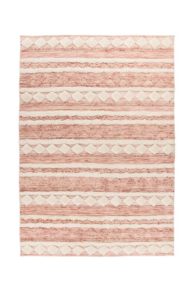 Teppich Bohist 225 Rosa / Creme