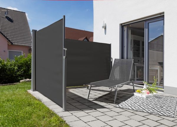 HC Home & Living Doppel - Seitenmarkise ca. 6,0 x 1,5 m - Anthrazit |  Norma24