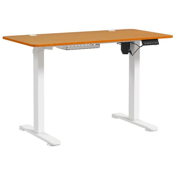 Höhenverstellbarer Schreibtisch Elektrisch 120x60cm Computertisch Natur