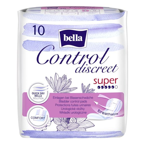 bella Control Discreet Inkontinenz-Einlagen Super 10 Stück