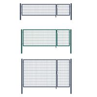 Doppelflügel Gartentor ADITUS grün 100 x 350 cm