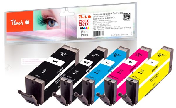 Spar Pack Tintenpatronen ersetzt Canon PGI-550XL, CLI-551XL