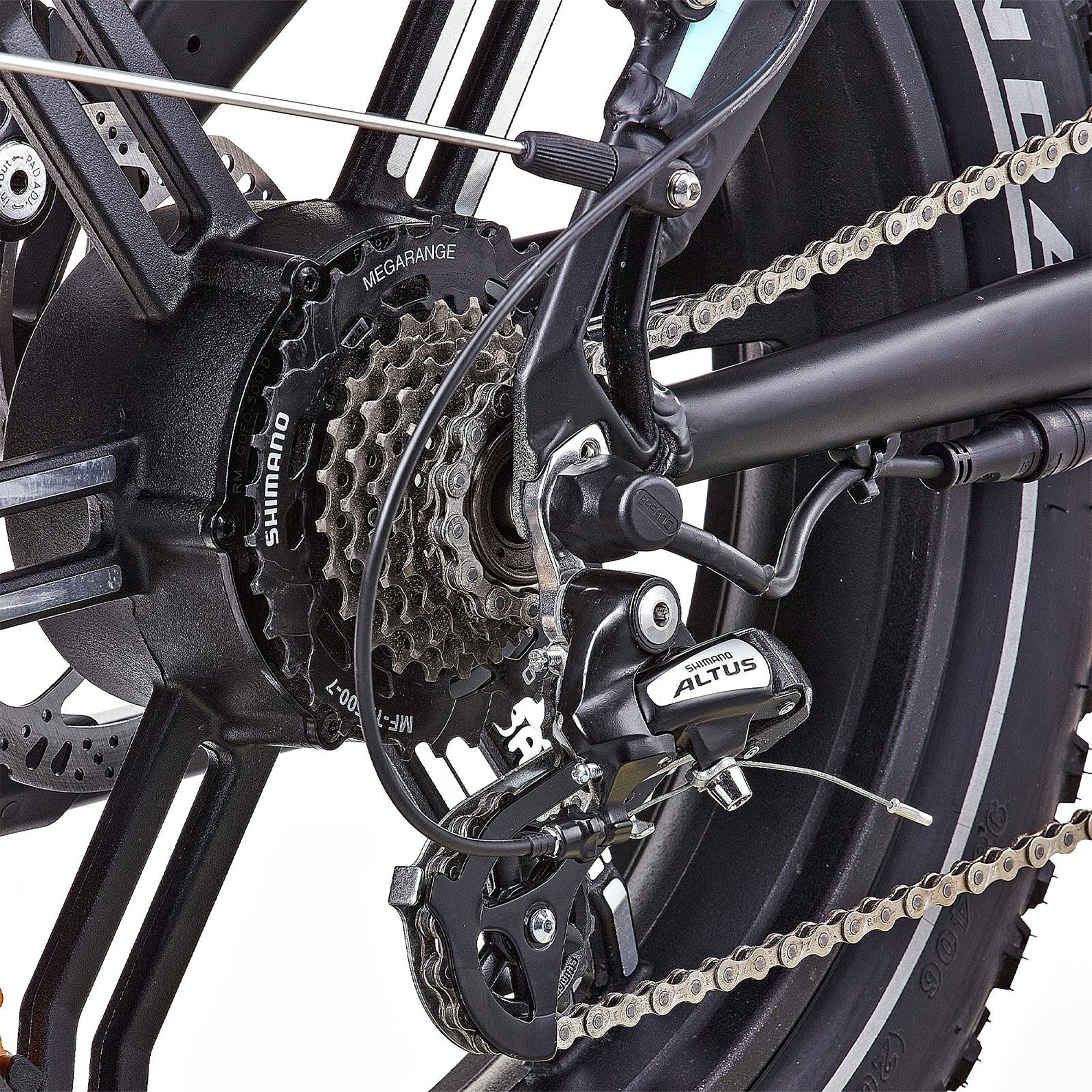 JOBOBIKE E-Bike 20 Acera | faltbar Kettenschaltung Gang Zoll Heckmotor Fat-Reifen Norma24 vollgefedert 7 Elektrofahrrad Eddy Shimano 250W