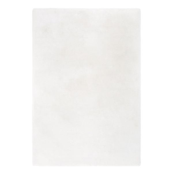 Teppich weich Hochflor Weiß 60 x 120 x 3,5 cm
