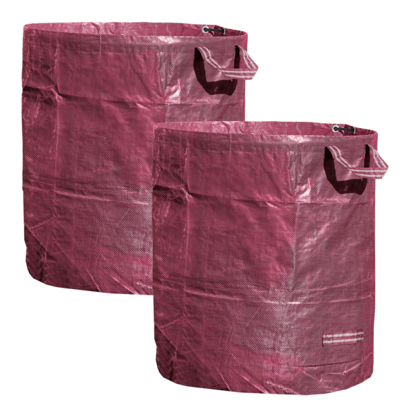 Gartenabfalltasche ca. 272 Liter - Rot, 2er-Set