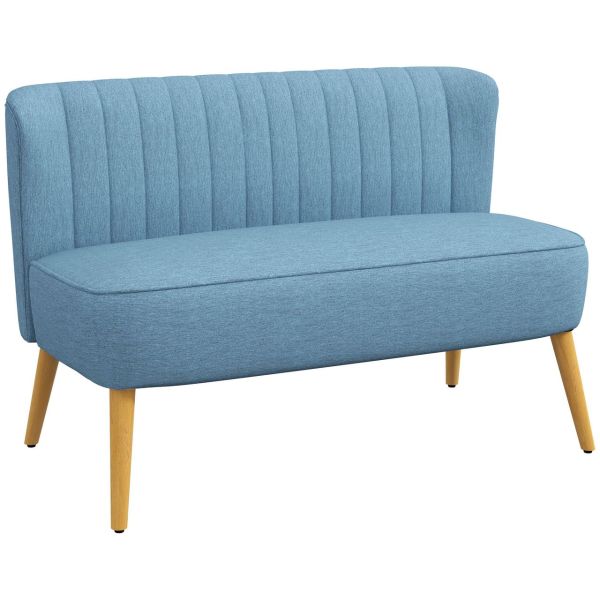 Sofa 2-Sitzer Stoffsofa Couch Polstersofa Loungesofa breit Hellgrün