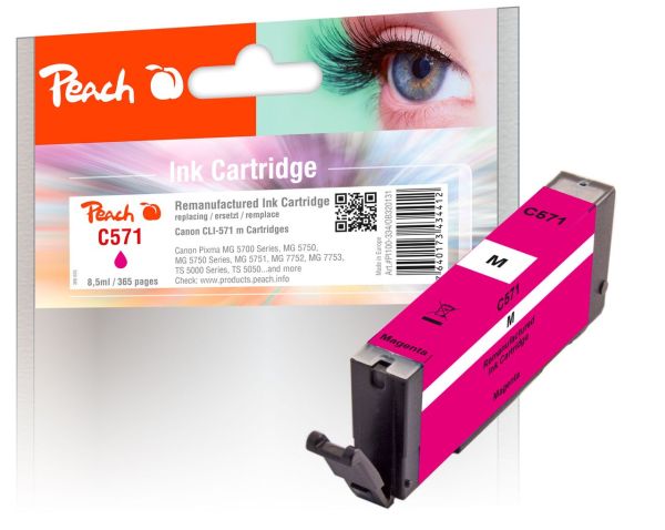 Tintenpatrone magenta ersetzt Canon CLI-571M