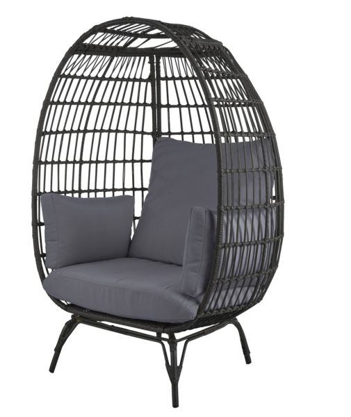 Happy Home Egg Chair Loungesessel inkl. Kissen, Eiform
