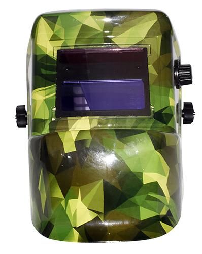 Mauk Solar Automatik Schweiß Schutz Schild "TACTICAL POLY CAMOUFLAGE " Taktische Polygon Tarnfarben