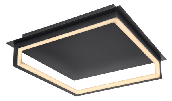 Lighting - KERASIA - Deckenleuchte Metall schwarz, LED