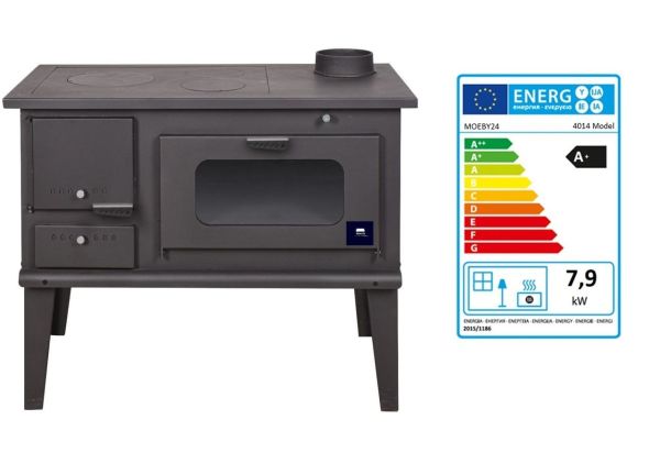 Küchenofen Holzherd Kaminofen Herd Gusseisen 7,9KW BimSchV2 EEK A+