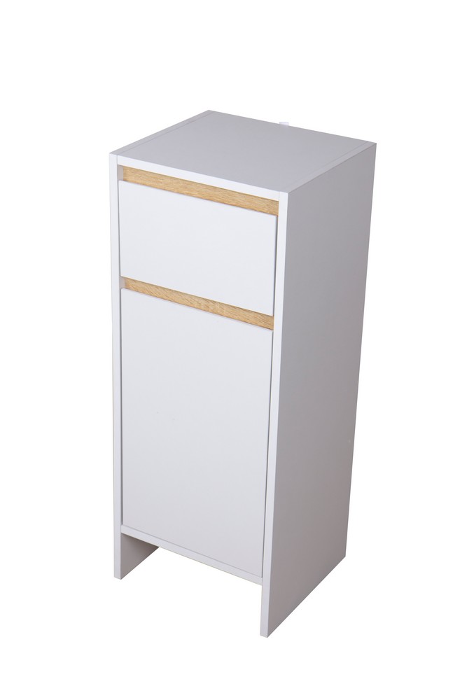 Happy Home Badschrank mit 1 Schublade Tür | Norma24 - und Weiß