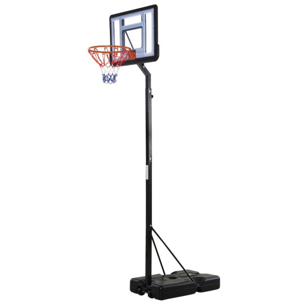 Mobiler Basketballständer Basketballkorb höhenverstellbar 302-352 cm