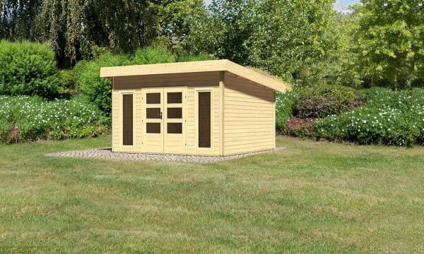 Woodfeeling Gartenhaus "Bentheim 5" mit Dacheindeckung naturbelassen