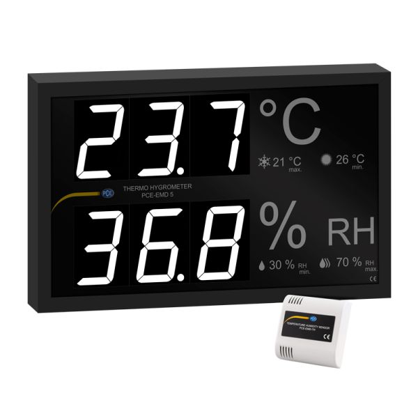 Temperatur- und Feuchtigkeitsanzeige PCE-EMD 5