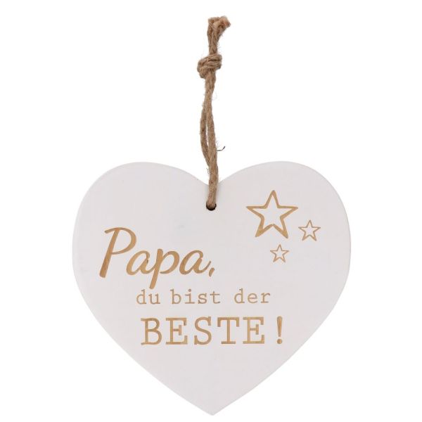 Vintage-Herz "Papa, du bist der Beste"