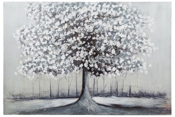 Wandbild "Silberbaum", ca. 120x80cm