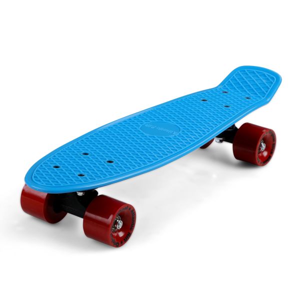 Retro Skateboard Blau-Rot/auch mt LED verfügbar