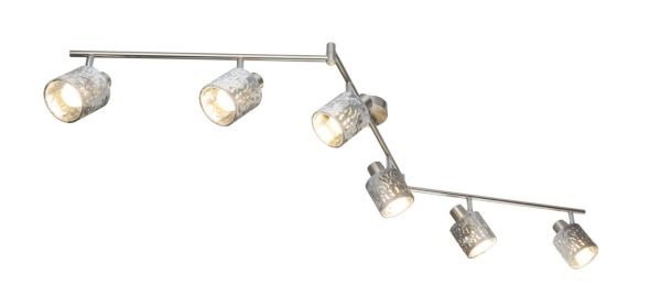 Lighting - ALYS - Strahler Metall Nickel matt, 6x E14