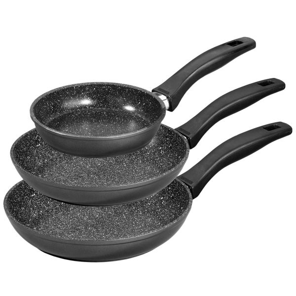 Pfannen-Set, 3-teilig, 16/20/24 cm