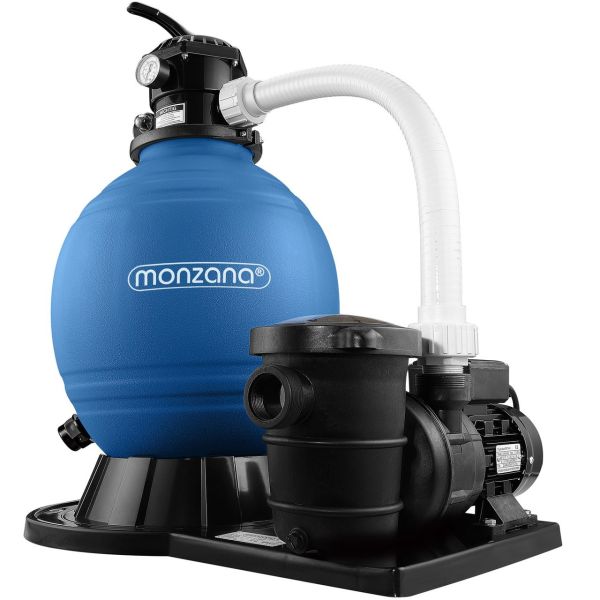 monzana® Sandfilteranlage 15.900 L/h mit Vorfilter