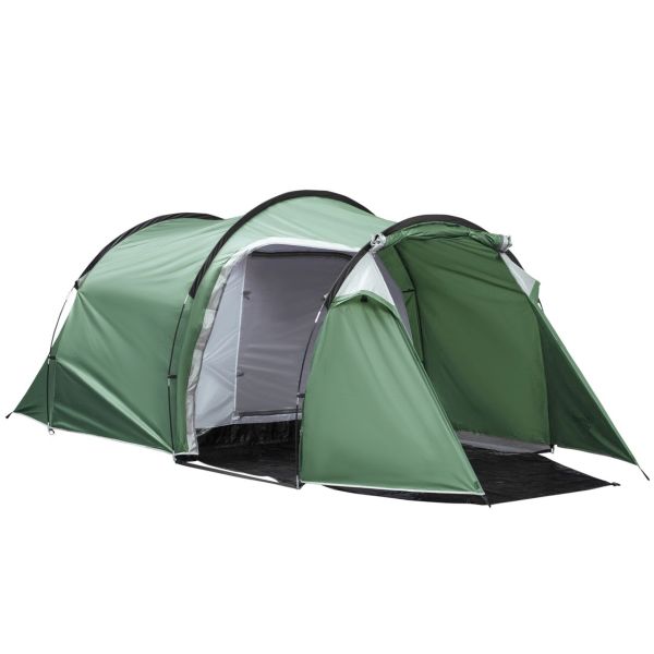 Zelt für 2-3 Personen 190T Tunnelzelt Campingzelt Glasfaser