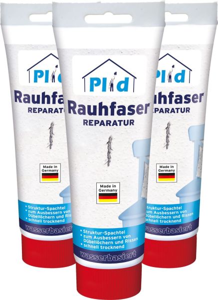 Premium Rauhfaser Reparaturspachtel Struktur-Spachtel Weiß Weiß