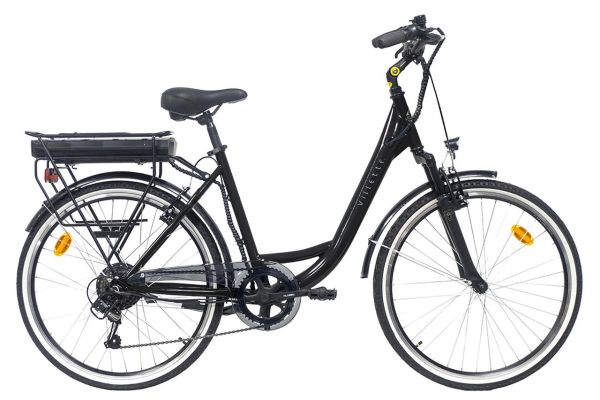 le Petit Bonheur, City E-bike, Damen, 26 Zoll, 6 Gang, schwarz