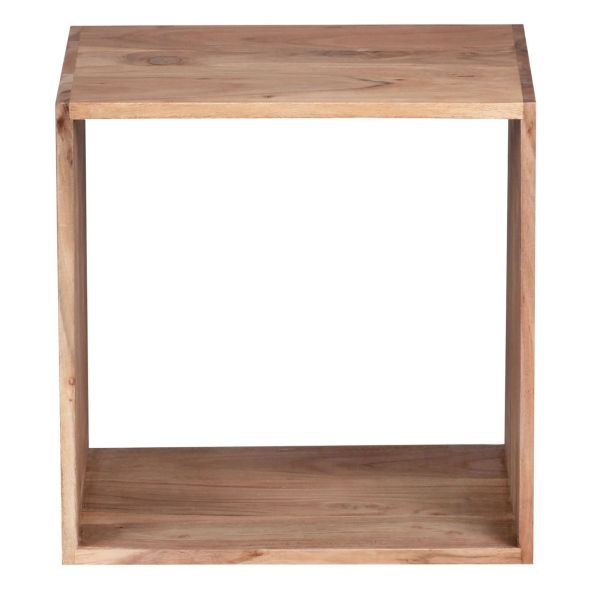 Massivholz Akazie Cube Regal 43,5 x 43,5 x 33 cm Cube