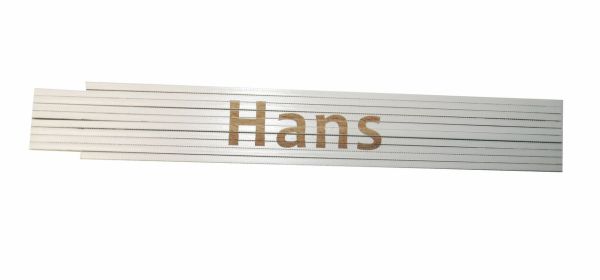 Werkzeuge GmbH Meterstab weiß Hans
