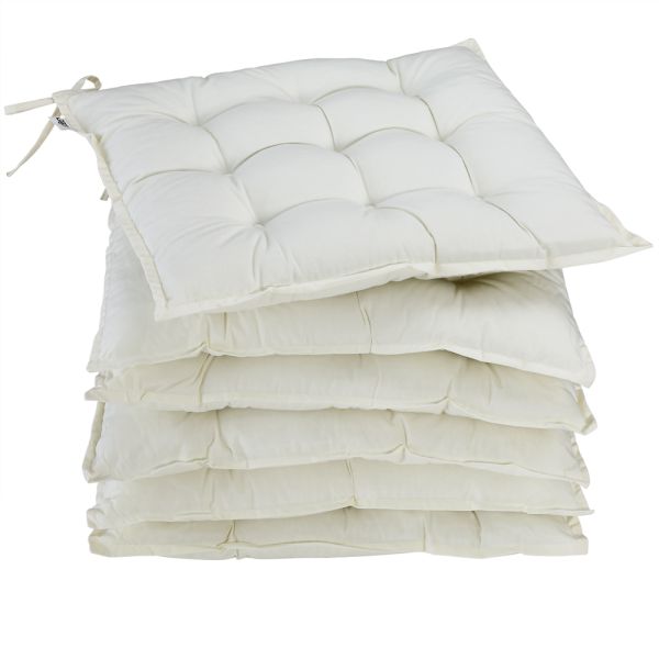 Sitzkissen 6er-Set Cozy Creme