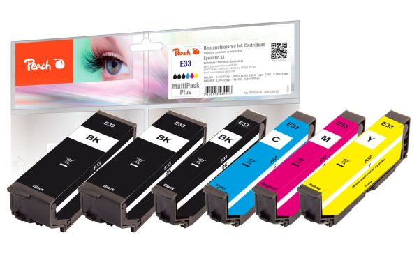 Spar Pack Plus Tintenpatronen ersetzt Epson T3337, No. 33