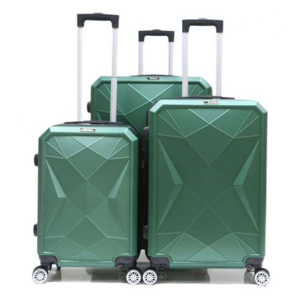 Reisekoffer ABS-03 Koffer 3-teilig Hartschale Trolley Set Kofferset Handgepäck Gepäck Reisetasche