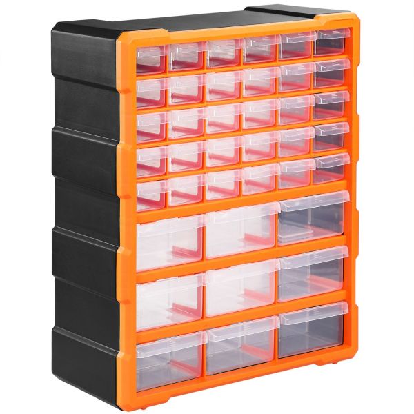 monzana® Kleinteileorganizer 47,5x38x16cm 39 Fächer