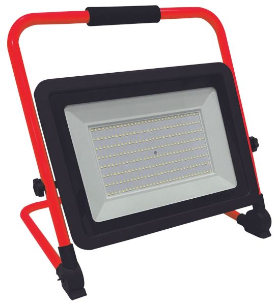 LED Arbeitsleuchte, Baustrahler, verstellbar, faltbar, 200W, 16000lm, 6500K, IP65, 3m Gummikabel